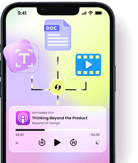 Turn Text Documents Videos to AI Podcast