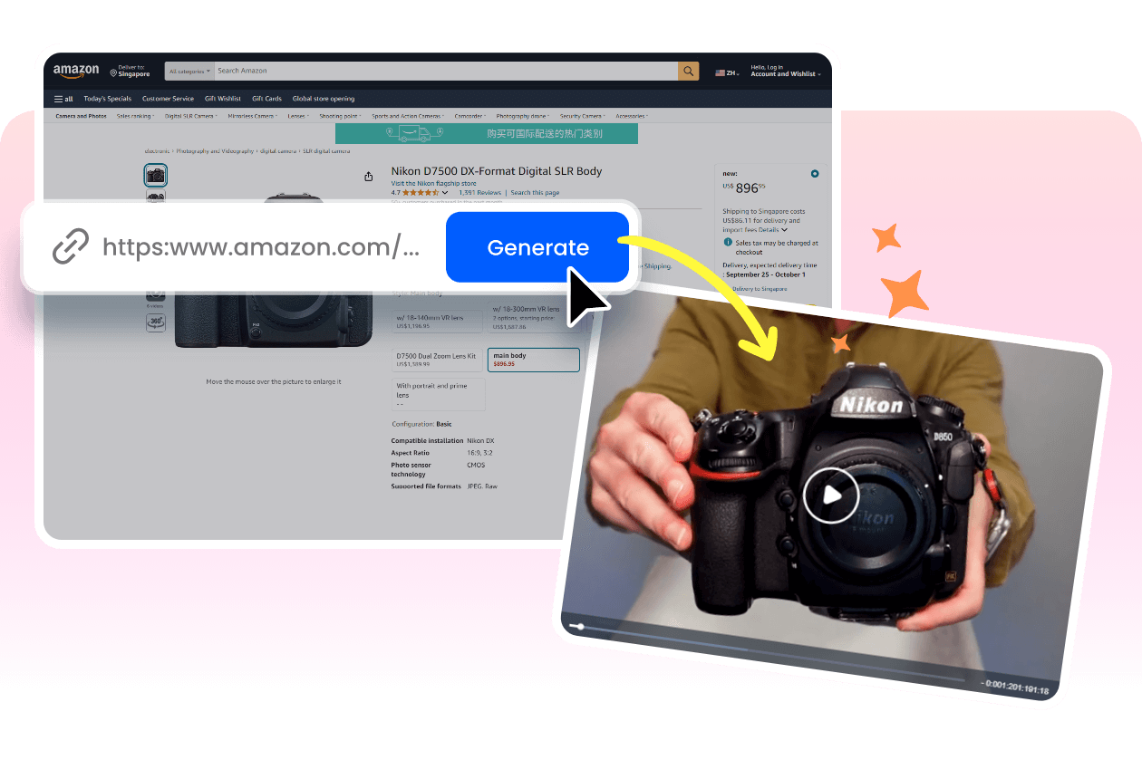 Instantly Convert URL to Video