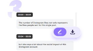 Tanscribe Video to Text  - Step 3