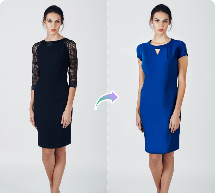 تغيير الزي الكامل بالذكاء الاصطناعي