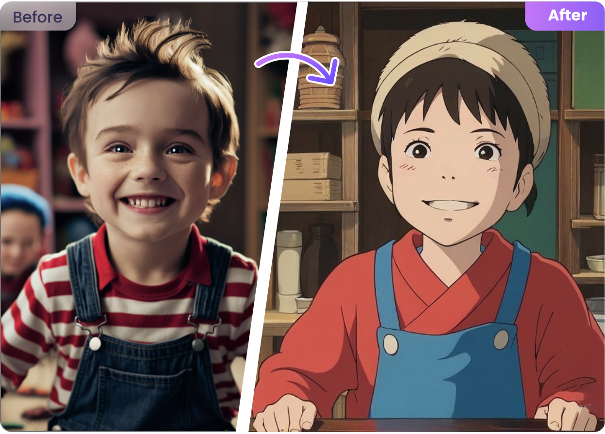 تحويل الصور studio ghibli اون لاين
