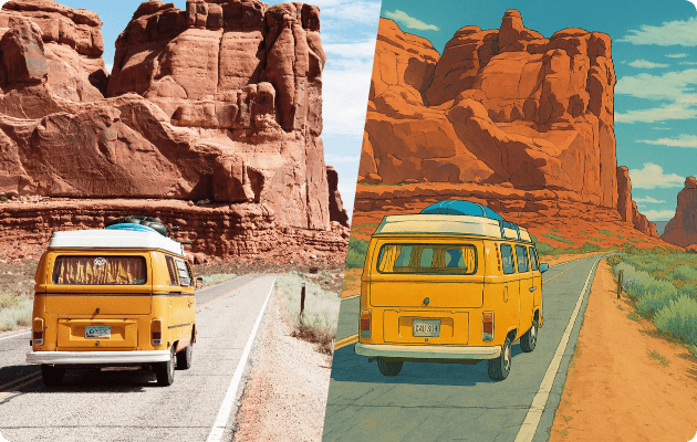 تحويل الصور studio ghibli