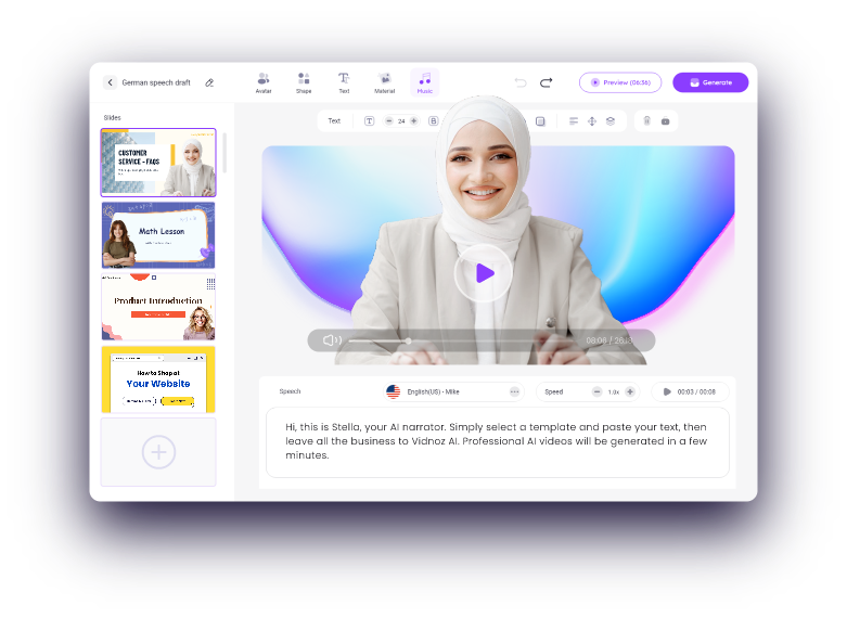 تصميم فيديو بالذكاء الاصطناعي مجاناً