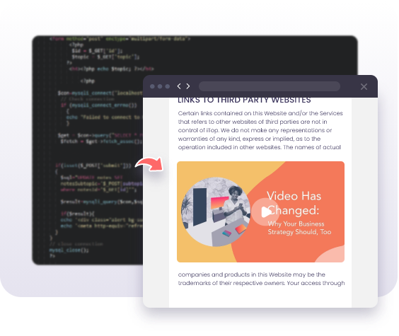قم بتضمين مقاطع الفيديو على مواقع الويب / المدونات / صفحات