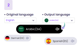 Traduzir vídeo com IA usando Vidnoz - Passo 2