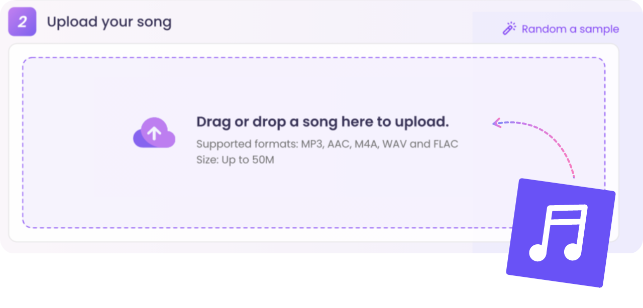 Importieren Sie die Zieldatei des Songs