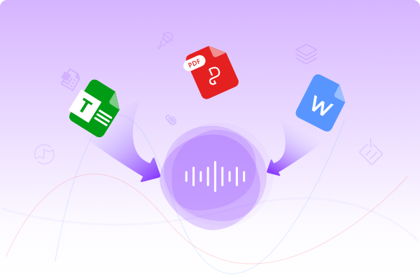 PDFs mit kostenloser KI Text to Speech in Audio umwandeln.
