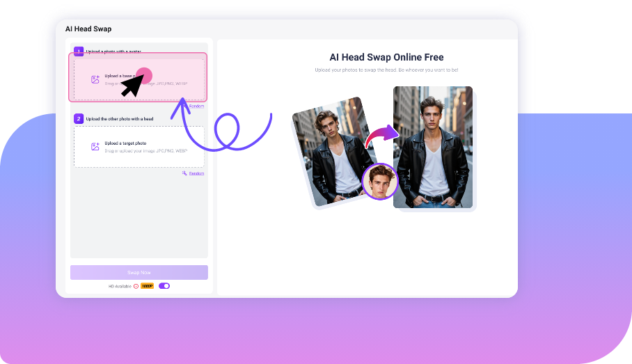 How to Swap Head in Photo Step 1