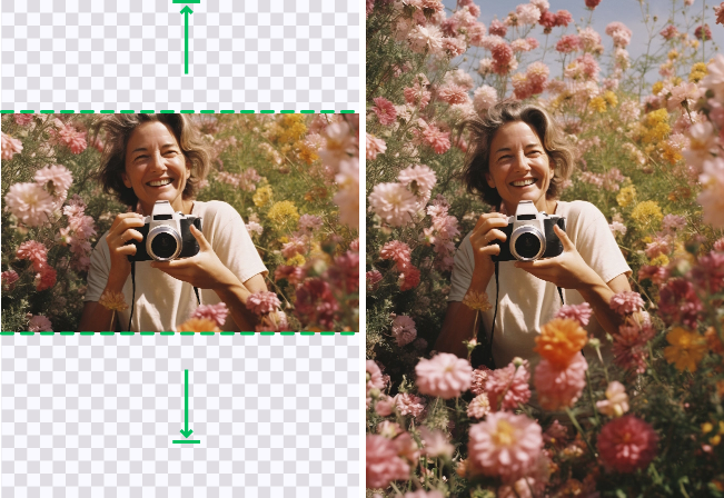 AI Image Crop & Uncrop