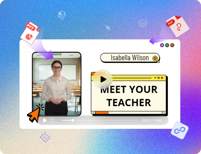 One-click convert PDF/presentation to course videos