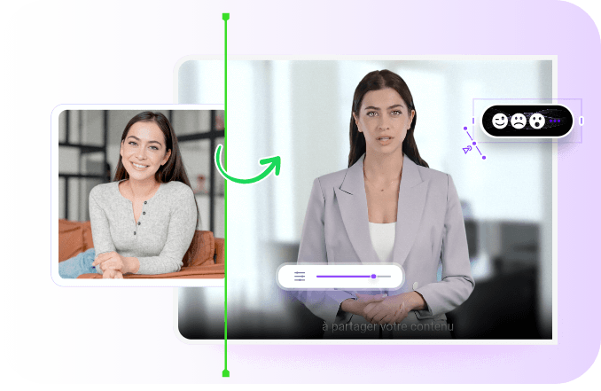 natural movements and expressions of photo avatars
