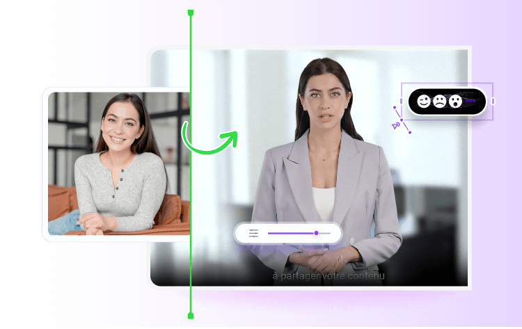 natural movements and expressions of photo avatars