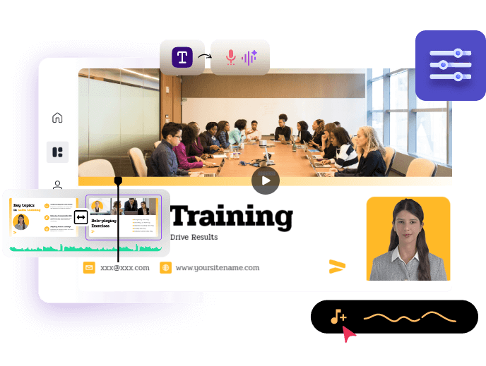 Easy Editing Tools for Training Videos