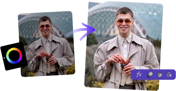 mejorar color de imagen con ia con vidnoz