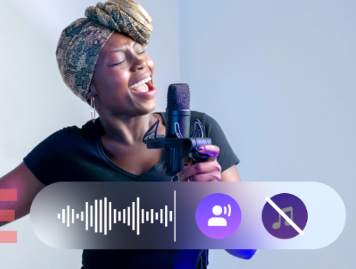 Eliminador de voces de canciones IA