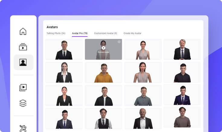 Generador de videos de noticias con IA gratis - Varios presentadores