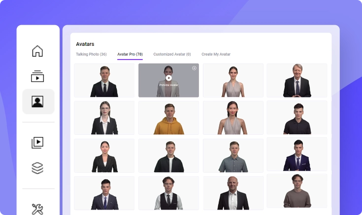 Generador de videos de noticias con IA gratis - Varios presentadores