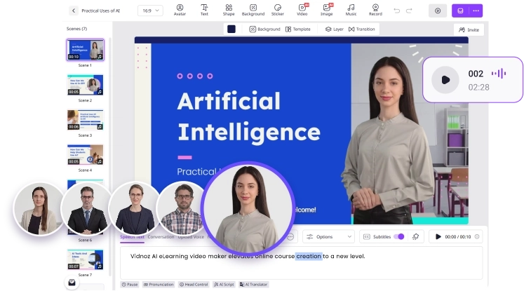 1. Elige un avatar y una plantilla