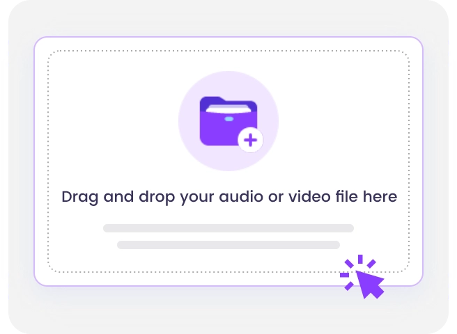 como convertir archivo de audio a texto con Vidnoz paso 1