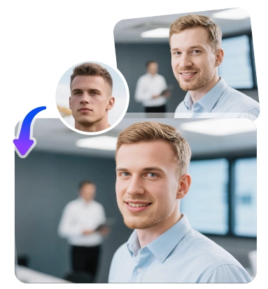 ai face swap​ para presentaciones