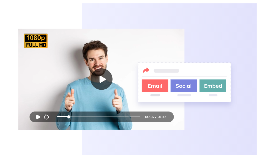 IA de Texto a Vídeo con Exportación HD y Compartición Instantánea