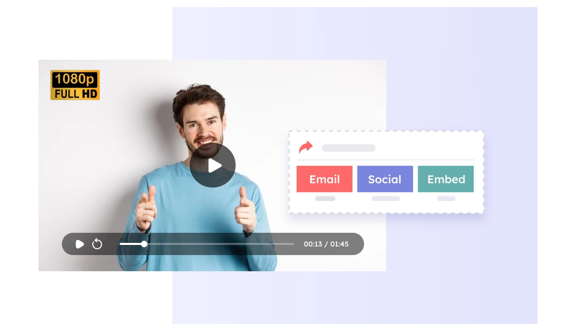 IA de Texto a Vídeo con Exportación HD y Compartición Instantánea