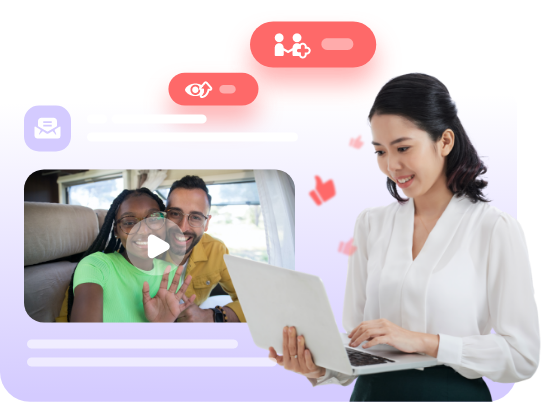Vídeo email funciona con comunicación de equipo