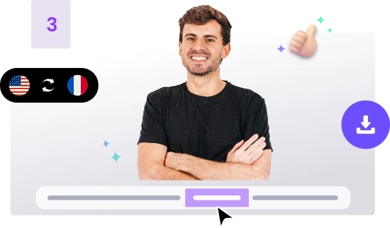 como traducir el idioma de un video en vidnoz paso 3
