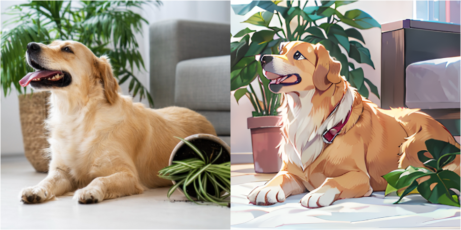 Transformer une photo d'animaux en cartoon