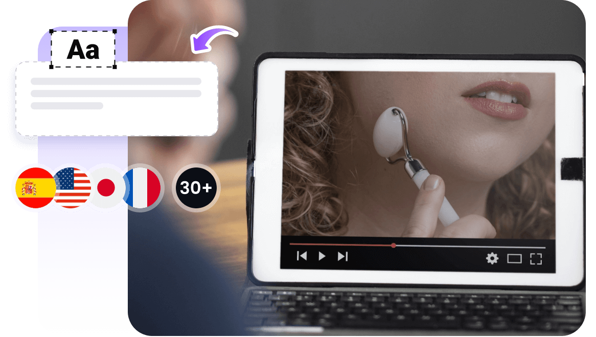 transcrire vidéo en texte