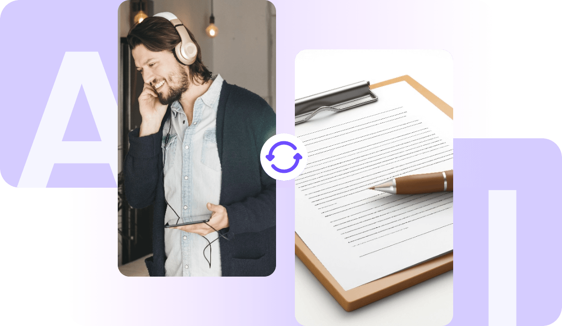 Vidnoz AI garantit une transcription audio en texte gratuite de haute précision