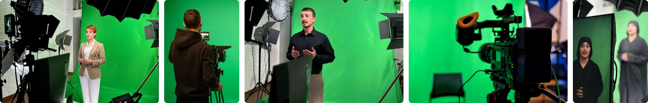 avatars IA personnalises avec fond vert Vidnoz