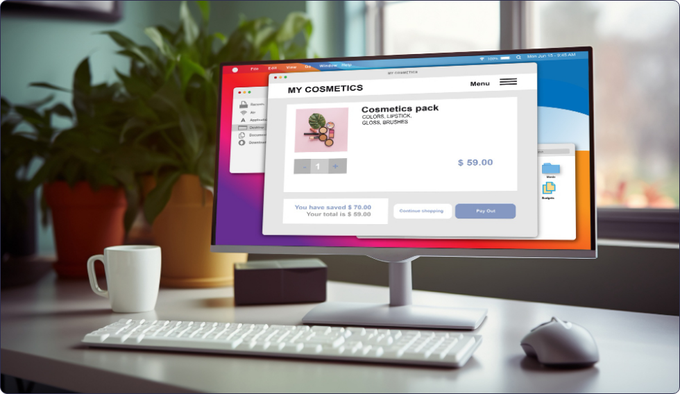 ia fusionner deux images gratuit et affichage de produits e-commerce