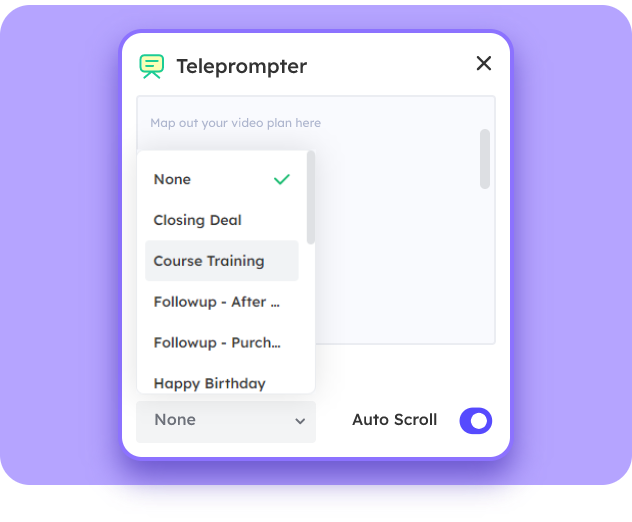 Utiliser le téléprompteur en ligne
