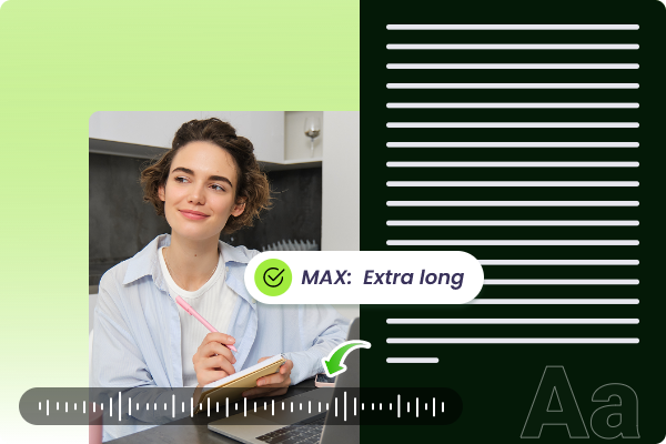 Lecteur de texte compatible avec les longs contenus