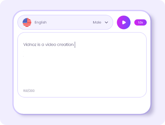 Faire une lecture de texte IA avec la synthèse vocale gratuite de Vidnoz.