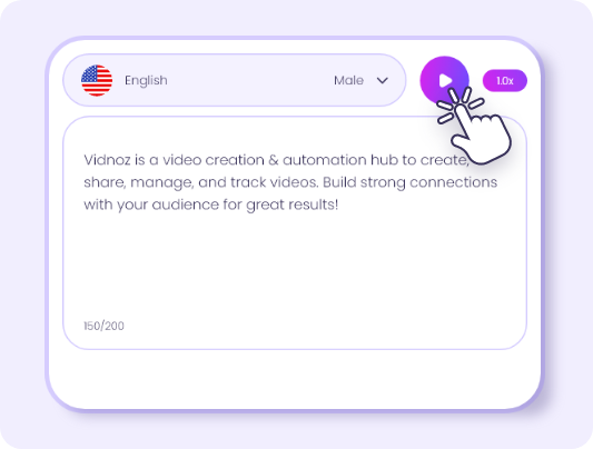 Transformer texte en audio gratuit avec la synthèse vocale de Vidnoz.