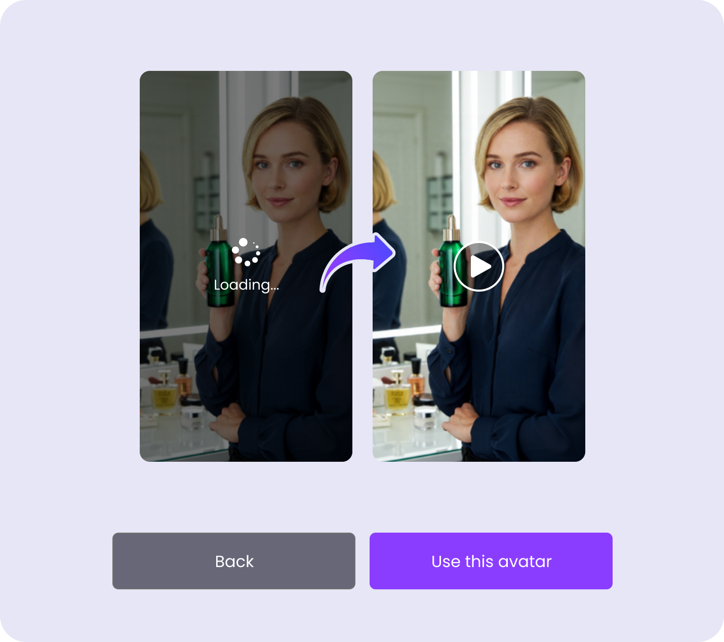 Gere Vídeo de Avatar de Produto com IA