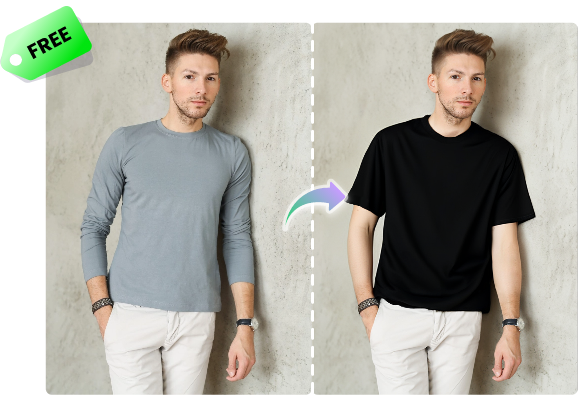 Editor per cambiare vestiti con AI