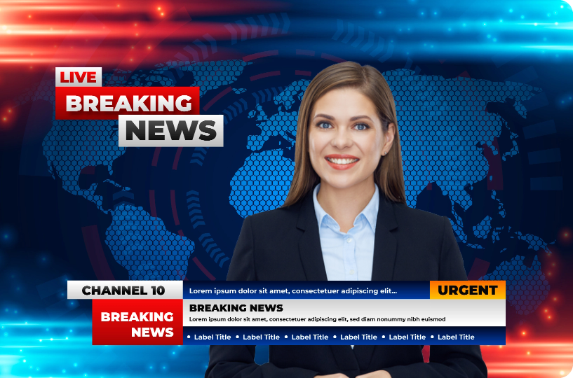 Caso d'uso del doppiaggio AI - Ultime notizie