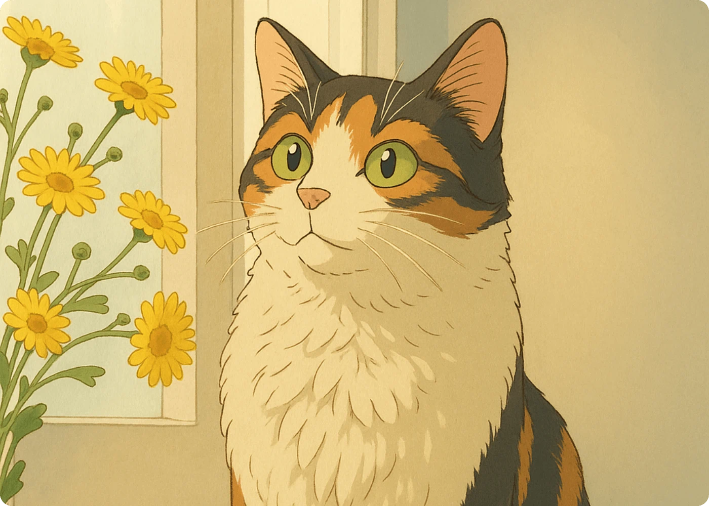 Animali in stile ghibli con il filtro Ghibli