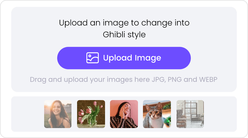 Crea foto Ghibli online gratis con l’AI - Carica