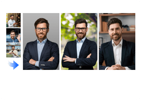 Vidnoz Generatore headshot AI