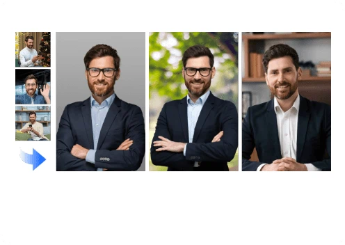 Vidnoz Generatore headshot AI