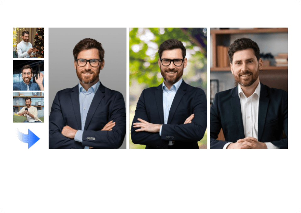 Vidnoz Generatore headshot AI