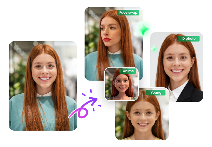 Filtri ed effetti fotoritocco AI di tendenza