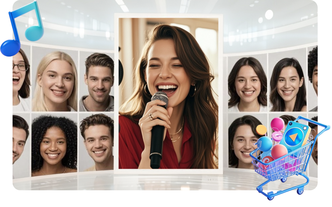 Cover AI per marketing musicale