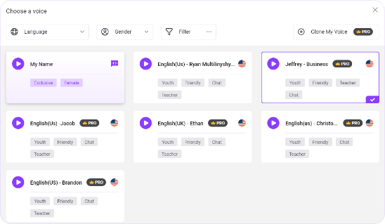 Generatore voce AI - Passo 3