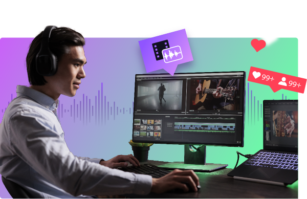 Crea fantastici video con il generatore voce AI