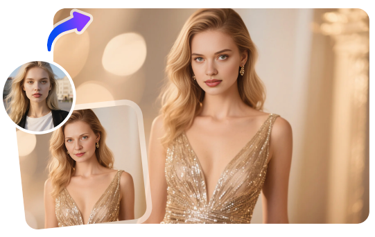 AI face swapping E-commerce